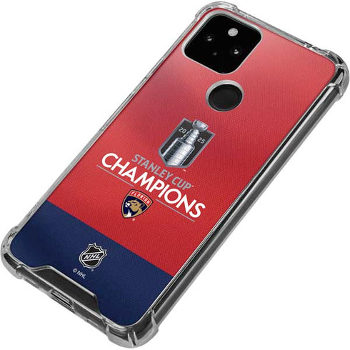 2025 Stanley Cup Champions Florida Panthers Google Pixel 5a 5G Clear Case